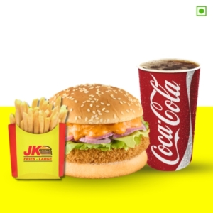 Mac & Cheese Burger + Coke + Fries jumboking