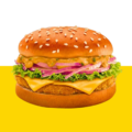 OG DOUBLE CHEESE BURGER (yellow BG PNG)