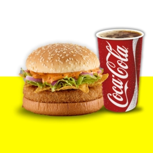 Peri Peri Nachos Burger + Coke
